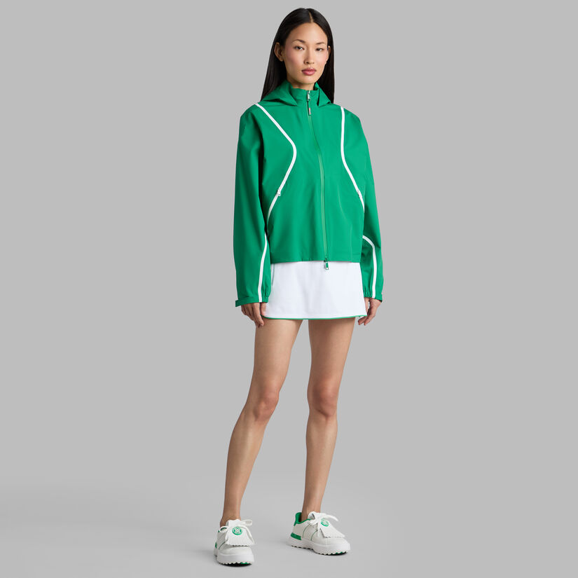 PANELED WATER REPELLENT HOODED JACKET - Alternate Image 2