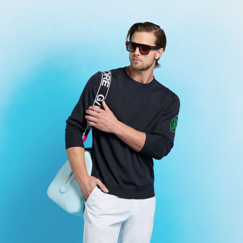 CIRCLE G'S MERINO WOOL CREWNECK JUMPER - Alternate Image 1