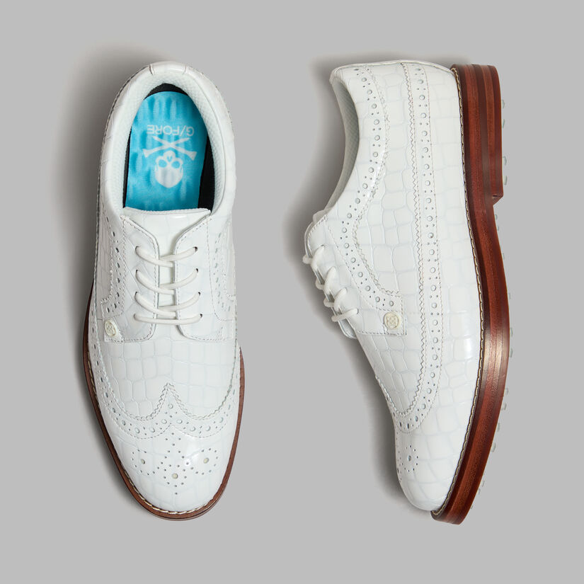 WOMEN'S LTD RELEASE GALLIVANTER CROC-EMBOSSED LEATHER LUXE SOLE GOLF SHOE