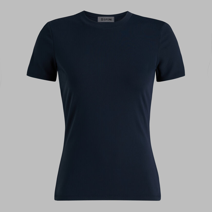 TECH NYLON RIB FITTED TEE