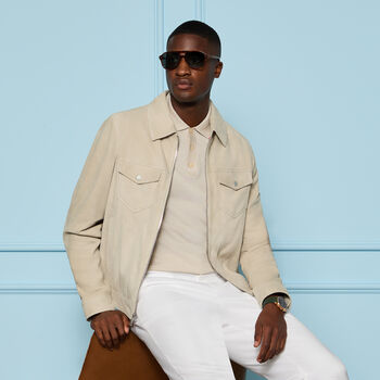 SUEDE TRUCKER JACKET - Alternate Image 1