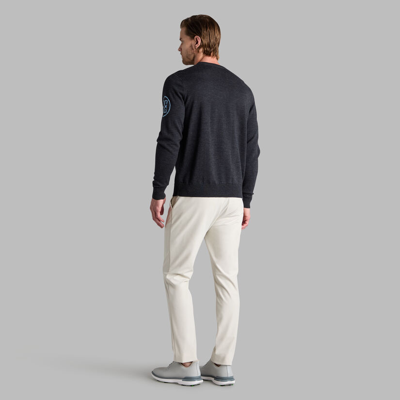 CIRCLE G'S MERINO WOOL CREWNECK JUMPER - Alternate Image 3