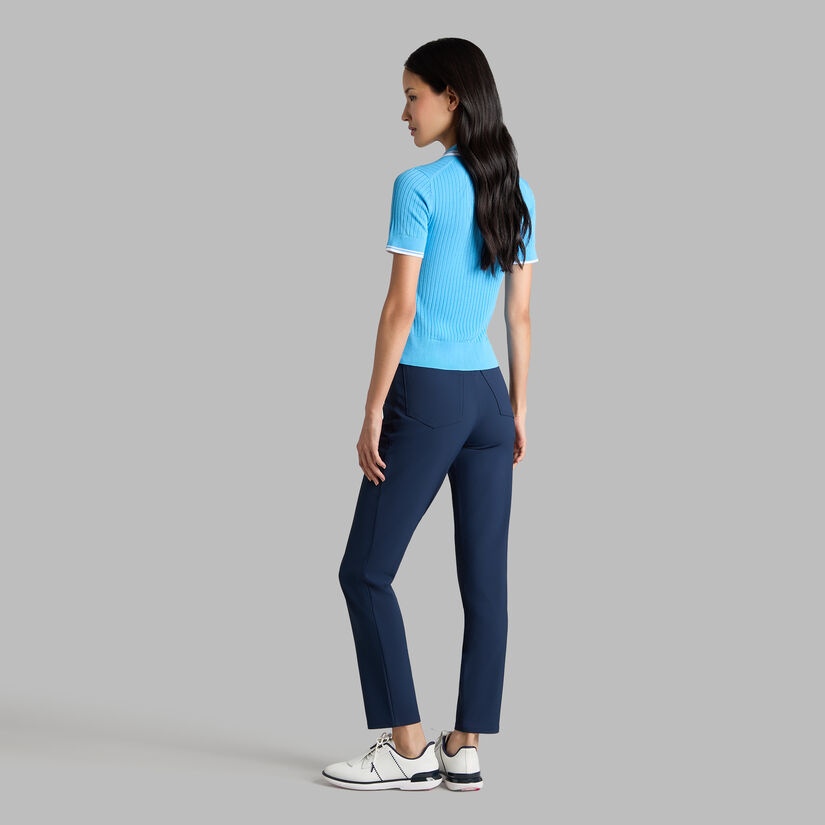 RIBBED KNIT JUMPER POLO - Alternate Image 3