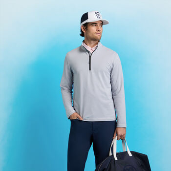 BRUSHED BACK TECH 1/4 ZIP PULLOVER