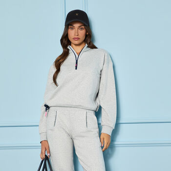 FRENCH TERRY 1/4 ZIP PULLOVER - Alternate Image 1