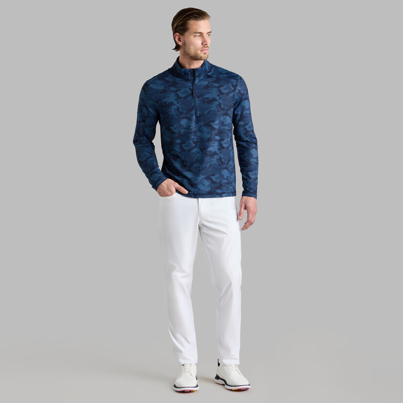 BRUSHED BACK TECH TERRY QUARTER ZIP PULLOVER - Alternate Image 2