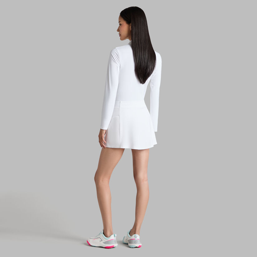 SILKY TECH NYLON LONG SLEEVE ZIP POLO - Alternate Image 3