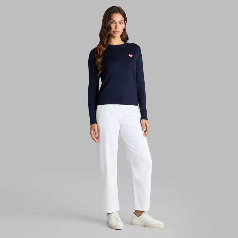 LOVE GOLF MERINO WOOL CREWNECK JUMPER - Alternate Image 2