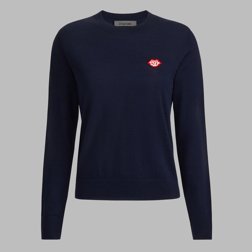 LOVE GOLF MERINO WOOL CREWNECK JUMPER