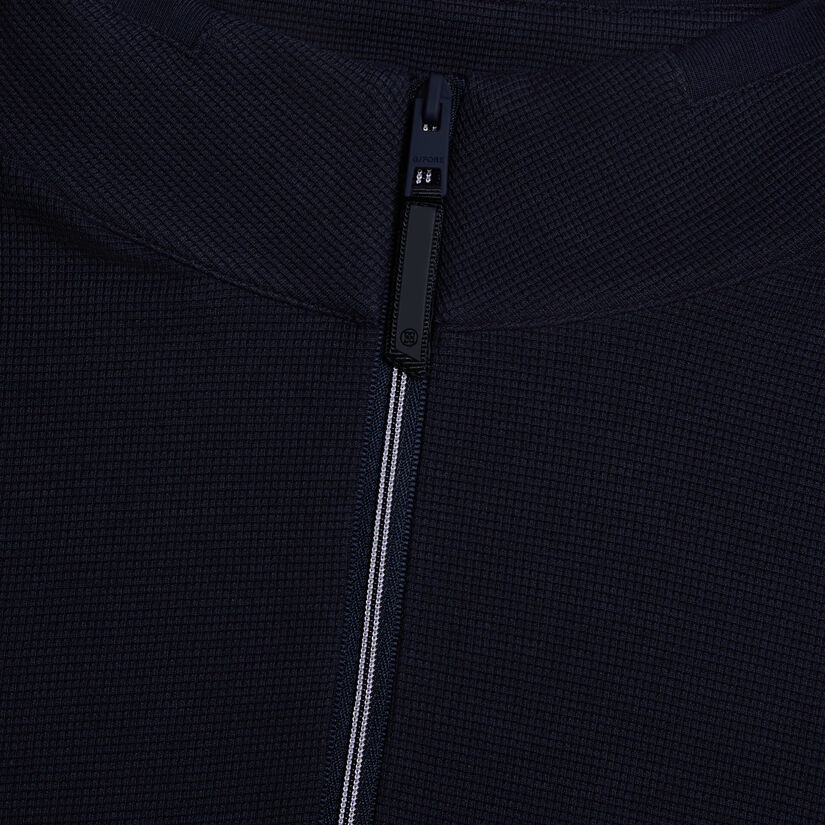 WAFFLE KNIT QUARTER ZIP - Alternate Image 2