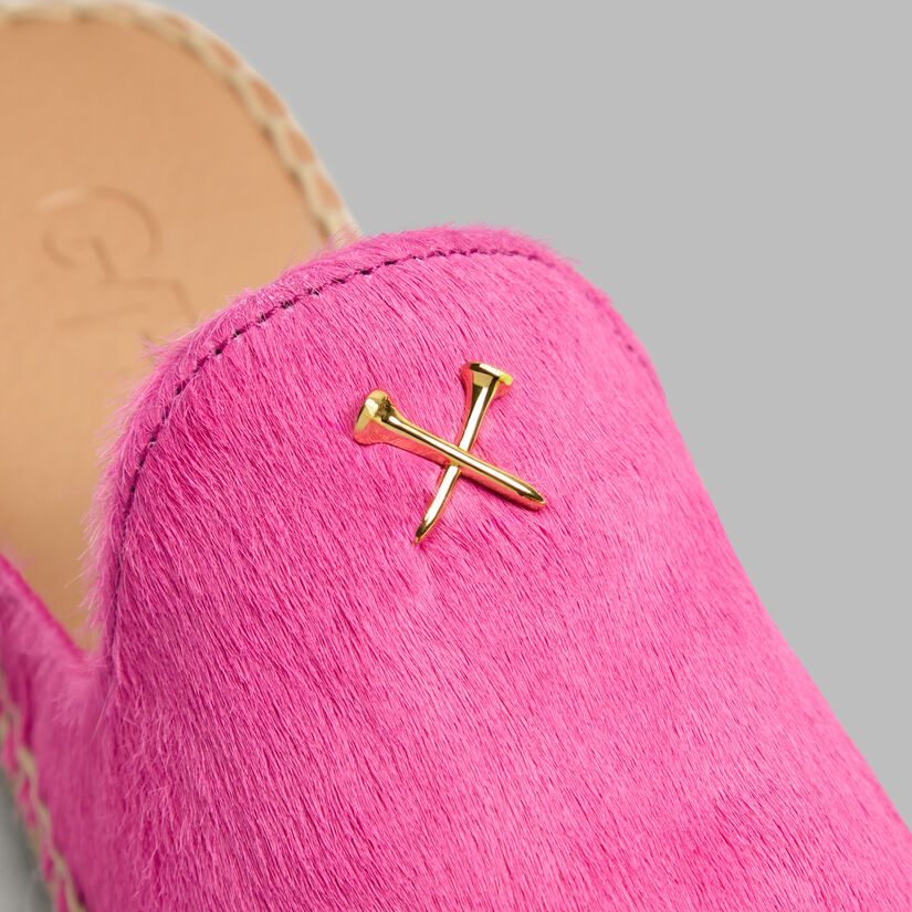 WOMEN'S METAL TEES PONY HAIR ESPADRILLE - Alternate Image 1