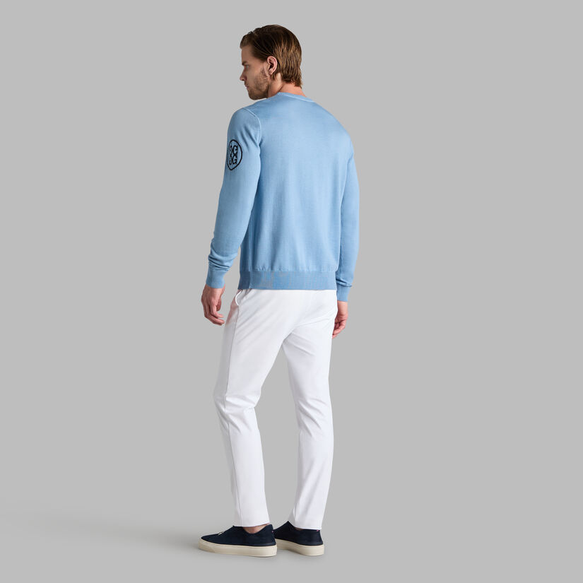 CIRCLE G'S MERINO WOOL CREWNECK JUMPER - Alternate Image 3