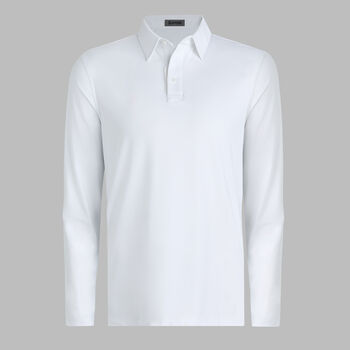 M&Eacute;LANGE ICE NYLON LONG SLEEVE POLO