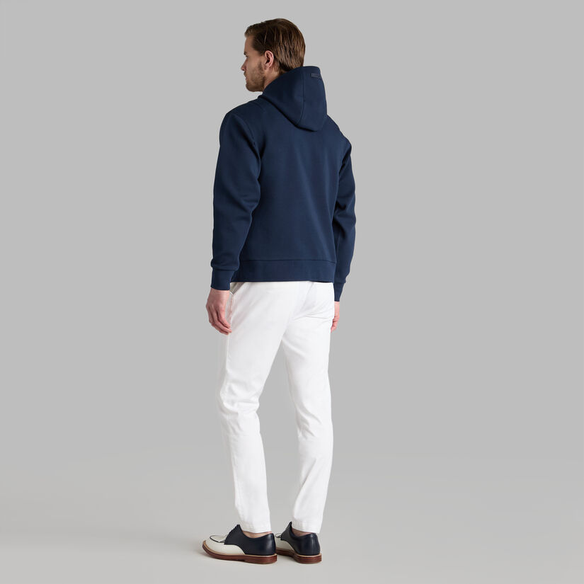 COTTON BLEND SCUBA HOODIE - Alternate Image 1