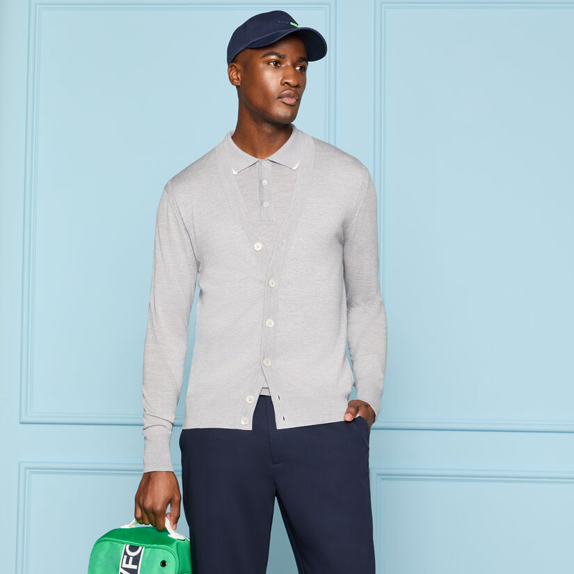 LTD RELEASE MERINO WOOL KNIT CARDIGAN - Alternate Image 1