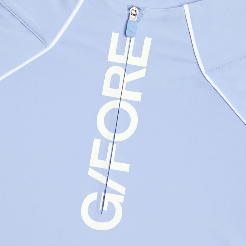 CONTRAST MESH SILKY TECH NYLON 1/4 ZIP PULLOVER - Alternate Image 4