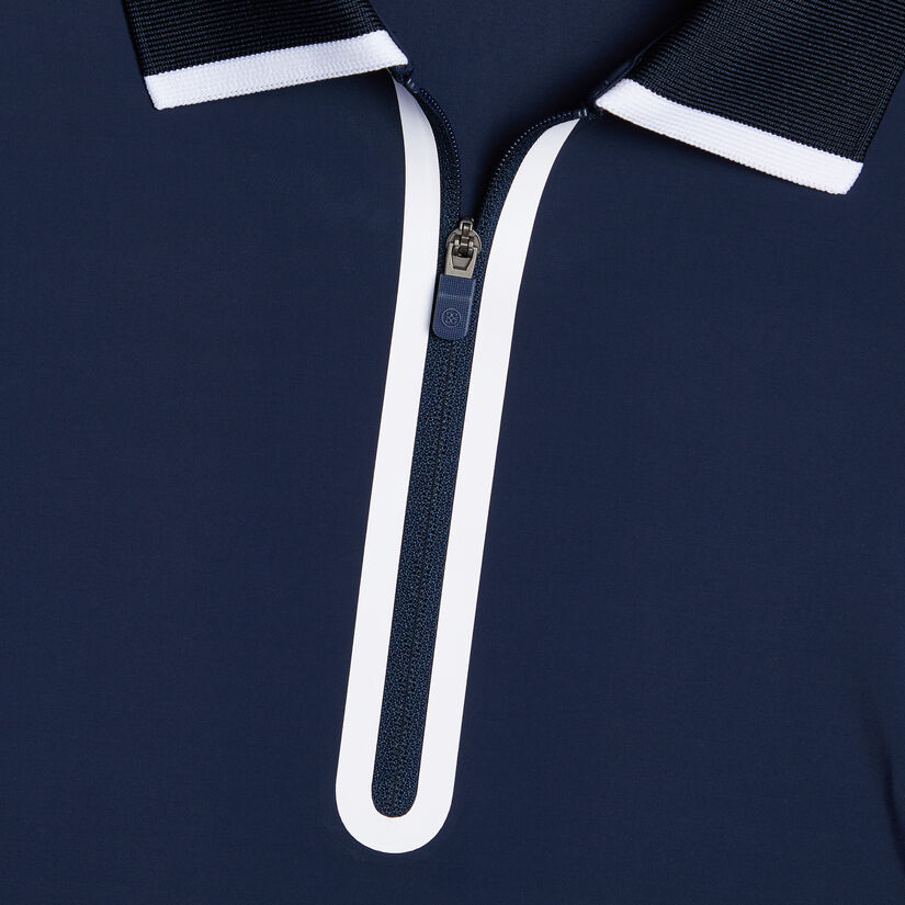 SILKY TECH NYLON LONG SLEEVE ZIP POLO - Alternate Image 4