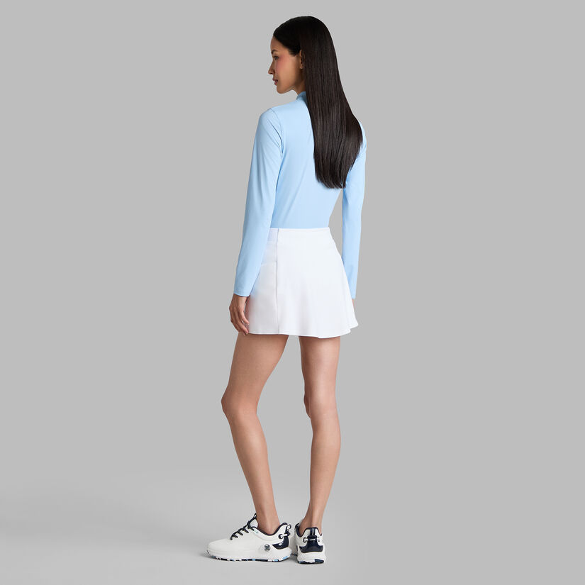 SILKY TECH NYLON LONG SLEEVE ZIP POLO - Alternate Image 3