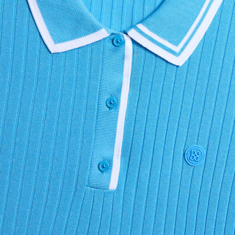 RIBBED KNIT JUMPER POLO - Alternate Image 4