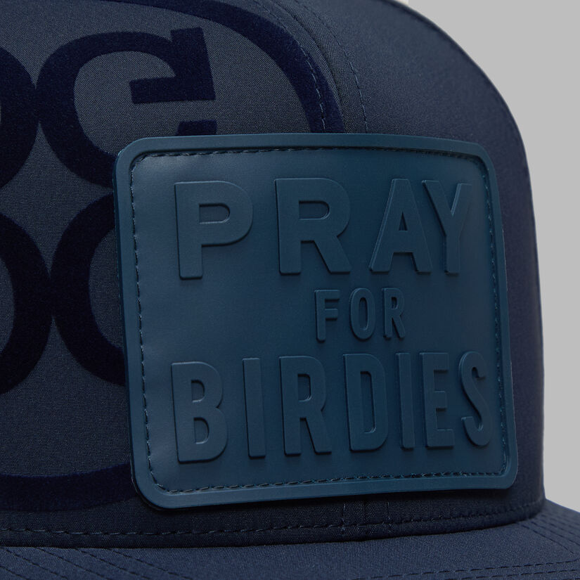 PRAY FOR BIRDIES PATCH PERFORATED DELTA HAT - Alternate Image 1