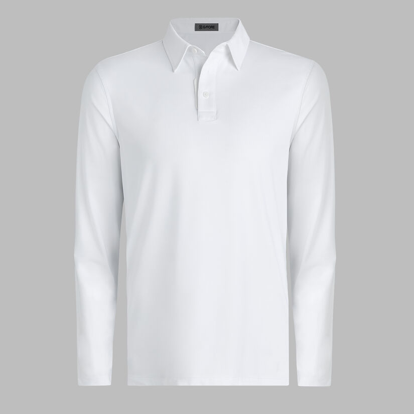 M&Eacute;LANGE ICE NYLON LONG SLEEVE POLO