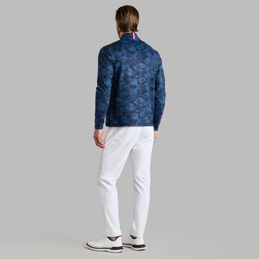 BRUSHED BACK TECH TERRY QUARTER ZIP PULLOVER - Alternate Image 3