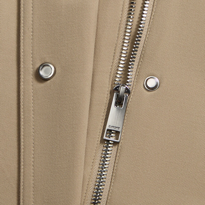 LTD RELEASE LEATHER COLLAR TRI-COTTON CROPPED JACKET - Alternate Image 5